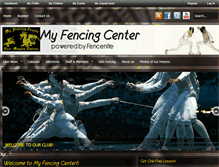 Tablet Screenshot of myfencingcenter.org